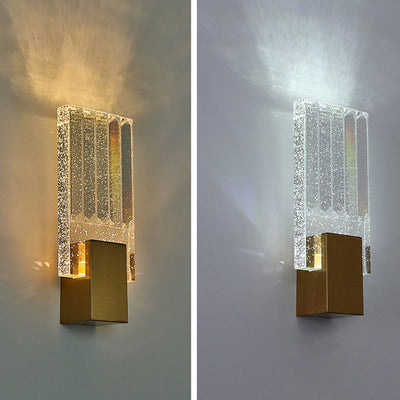 Modern Bubble Crystal Square Luxury LED Wall Sconce Lamp