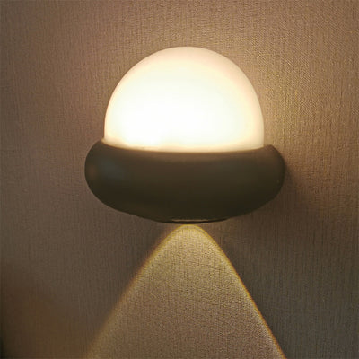 Simple Half Spherical LED Outdoor Waterproof Wall Sconce Lamp