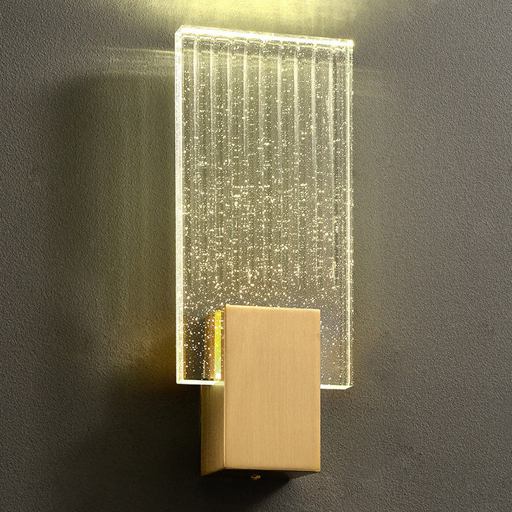 Moderne Bubble Crystal Square Luxury LED Wandleuchte 