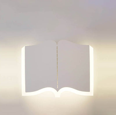 Minimalist Book Shape Iron 1-Light LED Wall Sconce Lamp