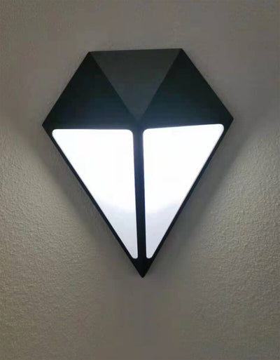 Industrial Diamond Shape Outdoor Waterproof LED Wall Sconce Lamp