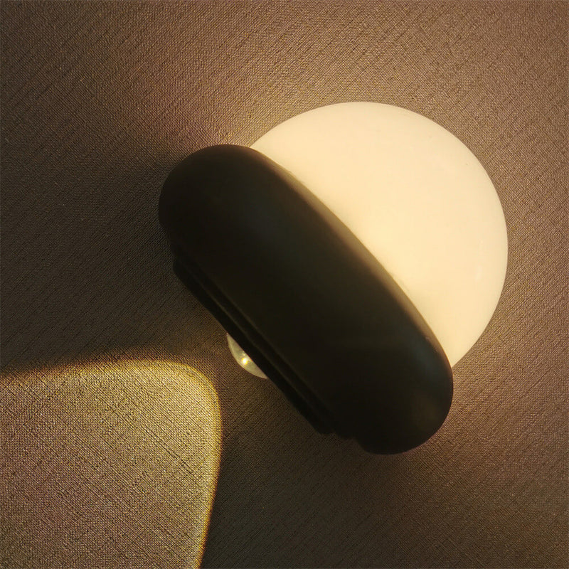 Simple Half Spherical LED Outdoor Waterproof Wall Sconce Lamp