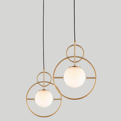 Nordic Creative Circle Ball Glass 1-Light LED Pendant Light