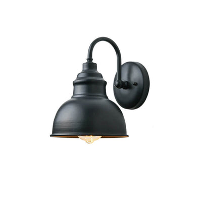 Retro Dome Iron Outdoor Wasserdichte 1-Licht-Wandleuchte 