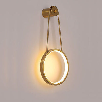 Moderne minimalistische hängende runde LED-Wandleuchte 