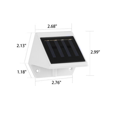 Wasserdichte Kunststoff-Solar-LED-Gartenwandleuchte für den Außenbereich