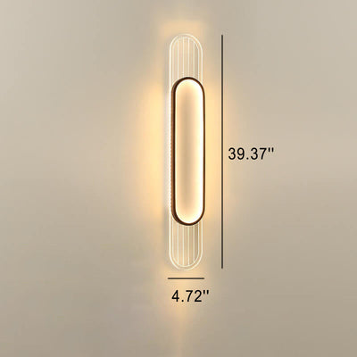 Creative Luxury Ring Acrylic Aluminum LED Wall Sconce Lamp