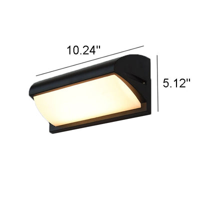 Modern Outdoor Waterproof PC Shade LED Outdoor Wall Sconce Lamp