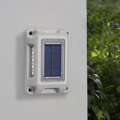 Lampe d'applique murale d'éclairage bidirectionnel de jardin extérieur à LED étanche solaire 