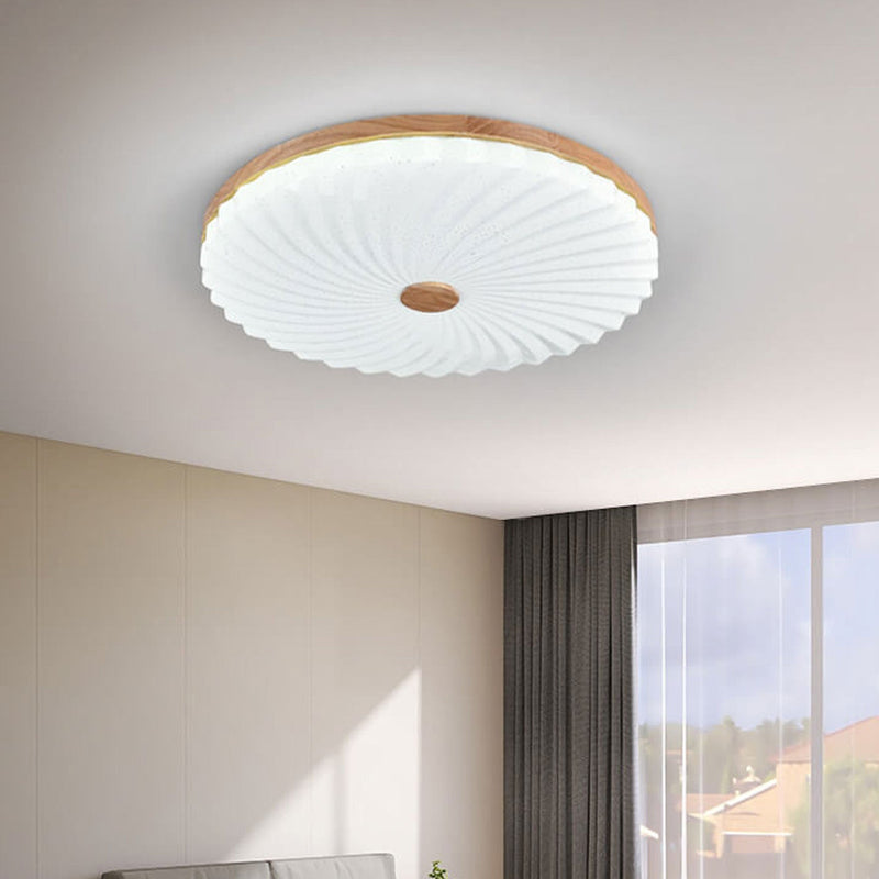 Lampe encastrée à LED ronde simple en rondins chinois 