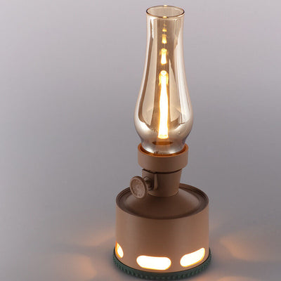 Nordic Vintage Clear Dome Acryl LED USB Tischlampe 