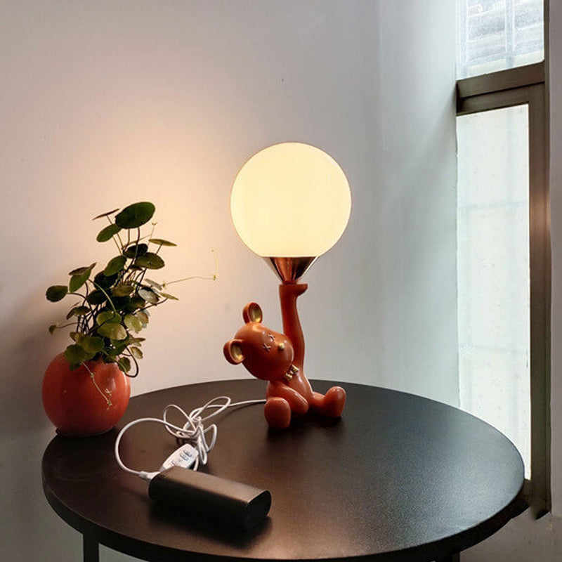 Lampe de table créative à 1 lumière en forme d&