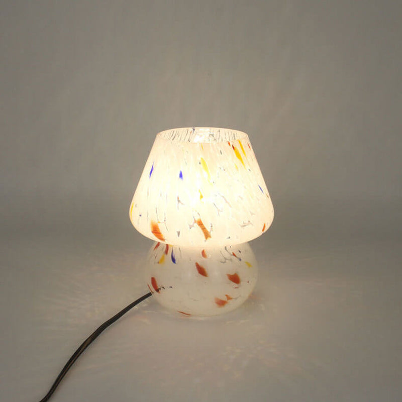 Moderne gefärbte Tintenglas-Pilzflasche 1-Licht-Tischlampe 