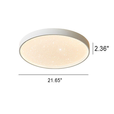 Modern Creative Round Starry Sky Effect LED Flush Mount Ceiling Light