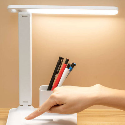 Einfacher zusammenklappbarer Stifthalter USB-Augenschutz LED-Leseschreibtischlampe