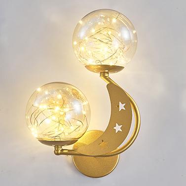 Modern Creative Glass 2-Light LED Wall Sconce Lamp