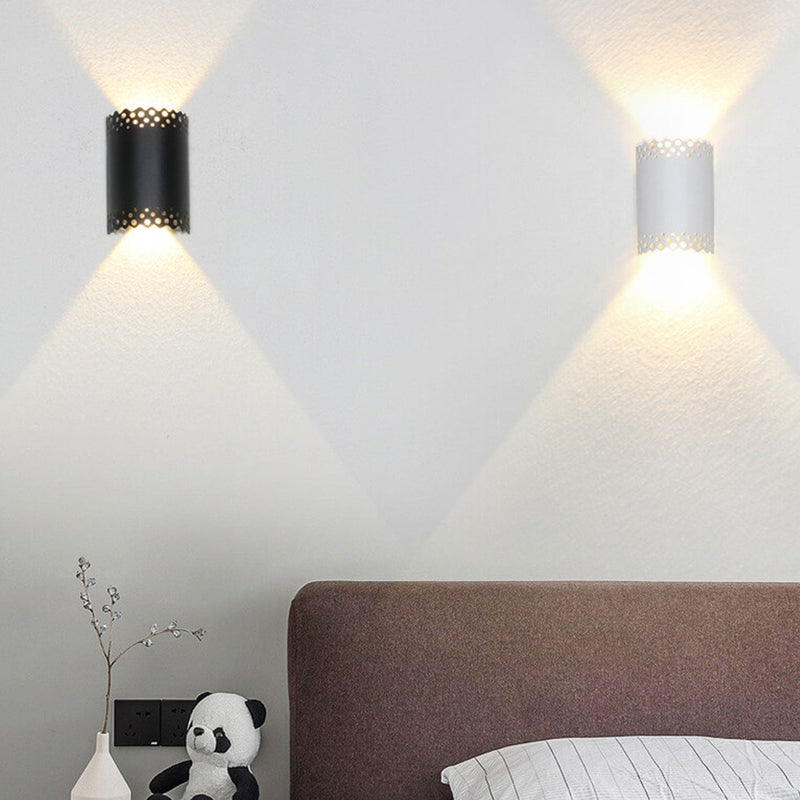 Modern Creative Hollow Half Cylinder  LED Wall Sconce Lamp