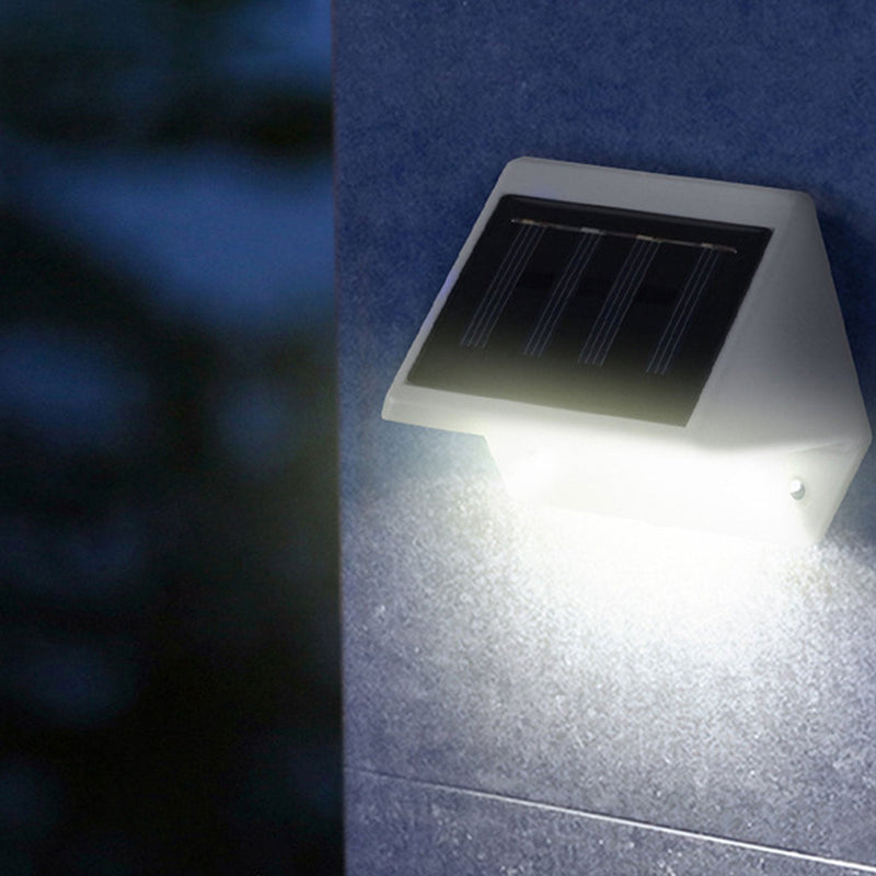 Outdoor Waterproof Plastic Solar LED Garden Wall Sconce Lamp