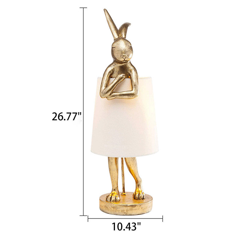 Nordic Apron Rabbit Harz 1-flammige Tischlampe