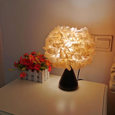 Fabric Simulation Gourd Flower Bouquet Design 1-Light Table Lamp