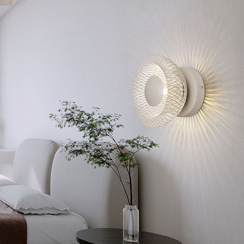 Modern Minimalist Iron 1/2-Light Wall Sconce Lamp