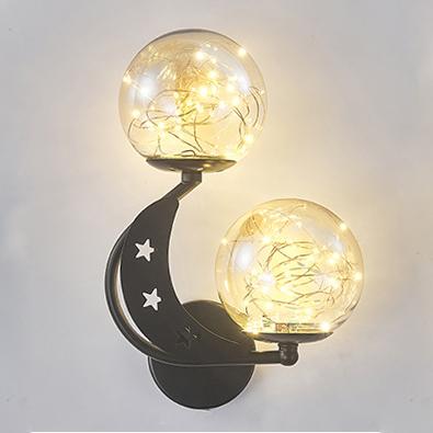 Modern Creative Glass 2-Light LED Wall Sconce Lamp