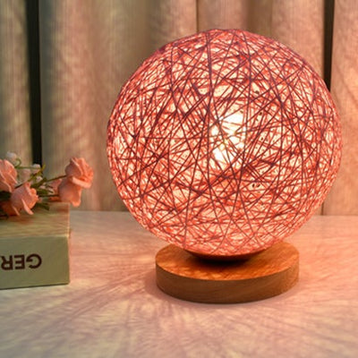 Moderne minimalistische Asato Weaving 1-Licht LED-Tischlampe 