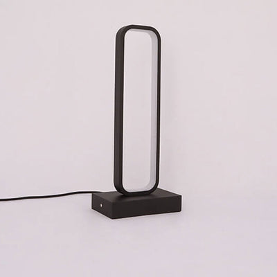 Moderne minimalistische Ring-Aluminium-Silikon-LED-Tischlampe