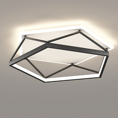 Moderne minimalistische geometrische quadratische LED-Deckenleuchte aus Eisen-Acryl