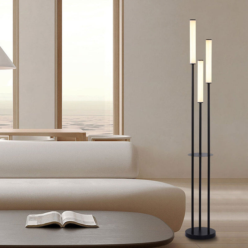 – BulbSquare minimalistische, lange kreative, Stab-Design-3-Licht-LED-Steh Moderne,