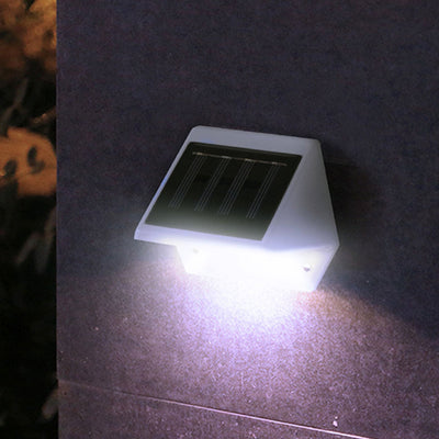 Outdoor Waterproof Plastic Solar LED Garden Wall Sconce Lamp