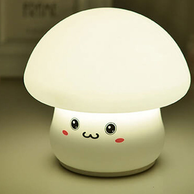 Creative Cartoon Mushroom Silicone Night Light LED Table Lamp