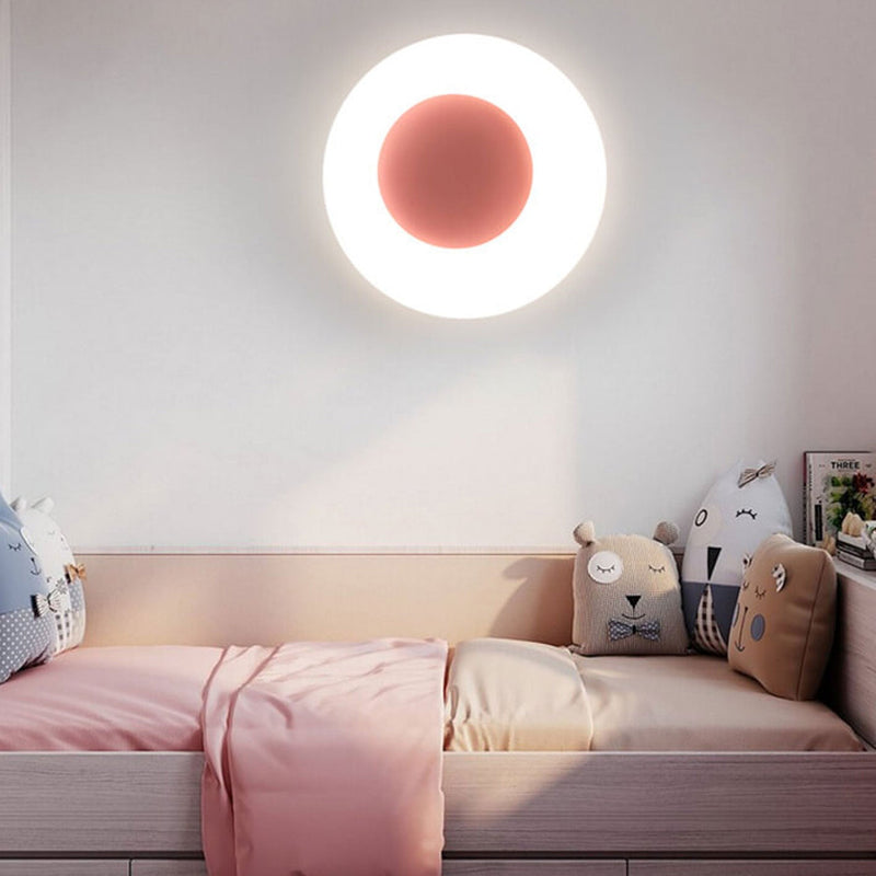 Nordic Creative PE Circle LED Wall Sconce Lamp