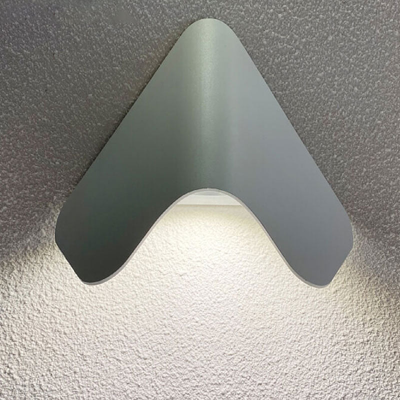 Moderne kreative Dreieck-Aluminium-LED-im Freien wasserdichte Wand-Leuchter-Lampe 