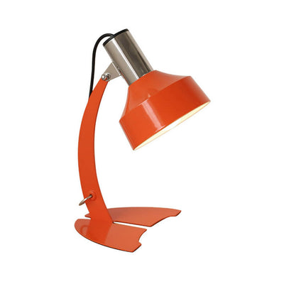 Vintage Orange Iron Dome Shade Fishtail Base 1-Licht Tischlampe