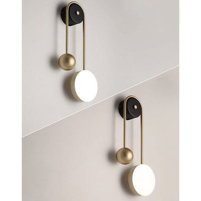 Nordic Luxury Gold U-förmige LED-Wandleuchte aus Eisen-Acryl