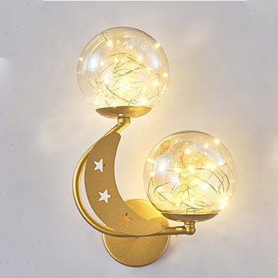 Modern Creative Glass 2-Light LED Wall Sconce Lamp