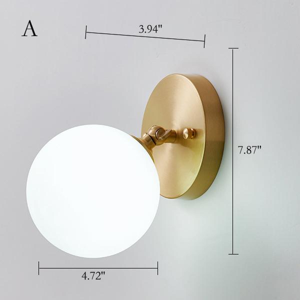 Nordic Creative Glass Magic Bean 1-Light Wall Sconce Lamp