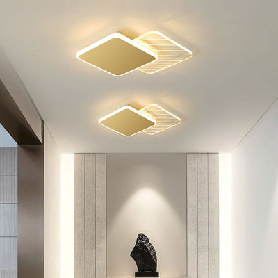 Moderne leichte Luxus-Geometrie-Eisen-Acryl-LED-Unterputzbeleuchtung