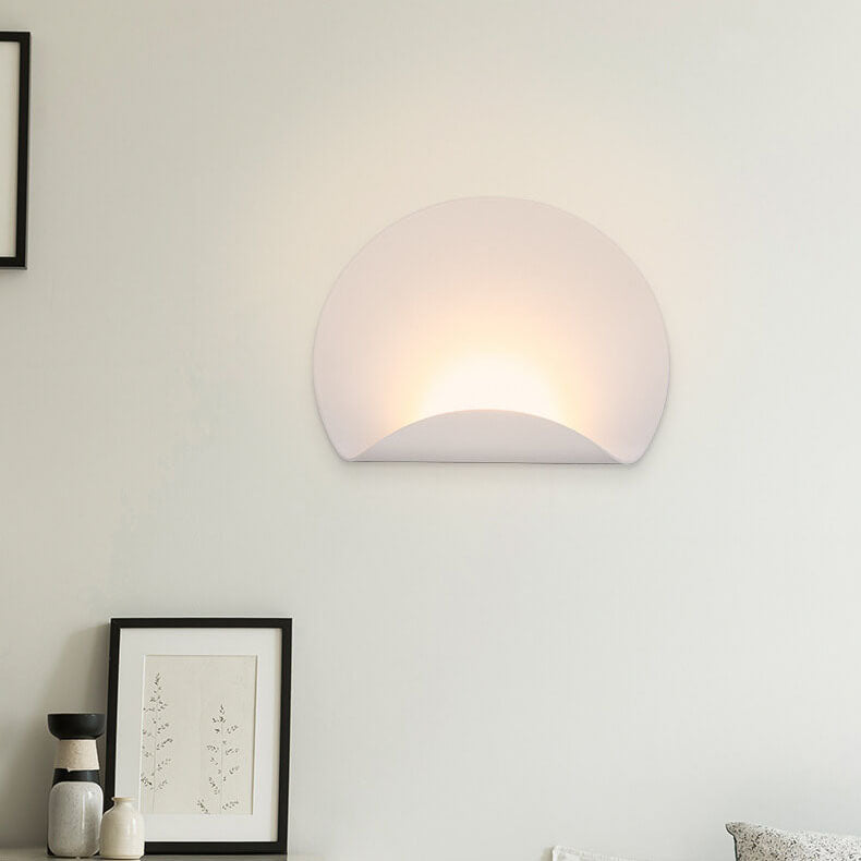 Moderne LED-Wandleuchte in Kreisform aus Aluminium mit 1 Licht 