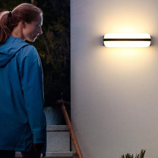 Modern Simplicity PC Box Shape LED Outdoor Wall Sconce Lamp