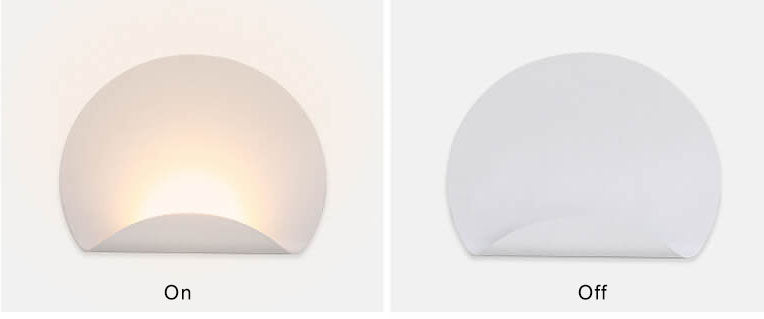 Moderne LED-Wandleuchte in Kreisform aus Aluminium mit 1 Licht 