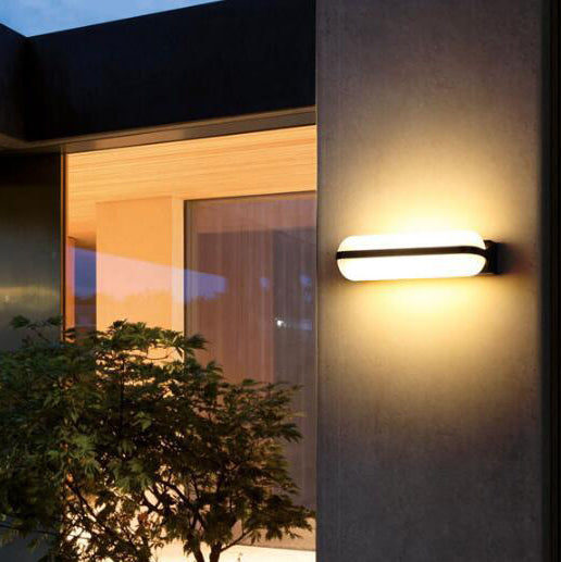 Modern Simplicity PC Box Shape LED Outdoor Wall Sconce Lamp