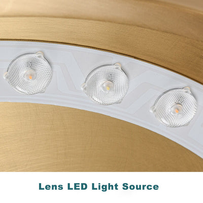 Kupfer 1-Licht ultradünne LED-Unterputzbeleuchtung 