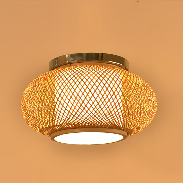 Bamboo Weaving Circle 1-Licht-LED-Unterputzbeleuchtung 