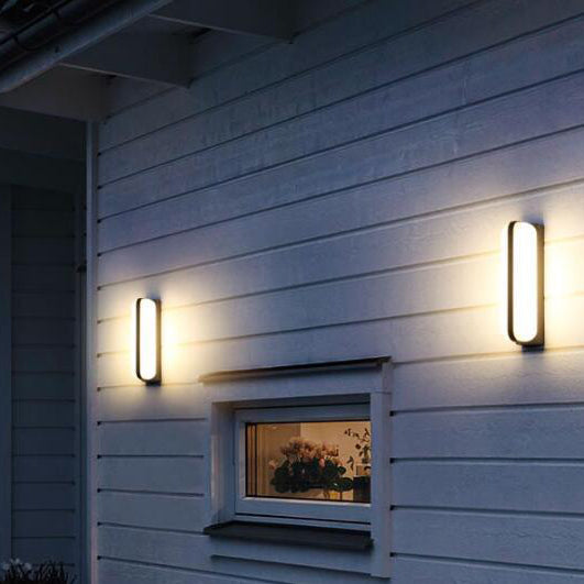 Modern Simplicity PC Box Shape LED Outdoor Wall Sconce Lamp