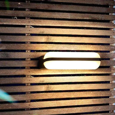 Modern Simplicity PC Box Shape LED Outdoor Wall Sconce Lamp