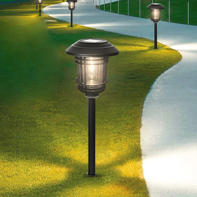 Lampe LED solaire moderne du milieu du siècle, imperméable, en acier inoxydable, luminaire décoratif d&