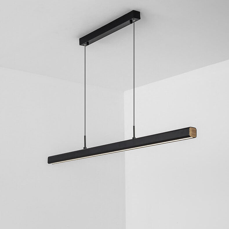 Lampe suspendue LED à longue bande minimaliste moderne 