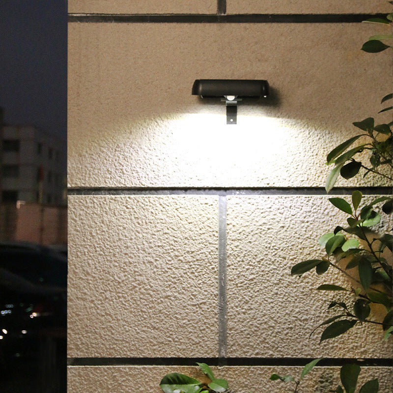 Solar Outdoor Modern Square Cage Body Sensor LED Wandleuchte Lampe 